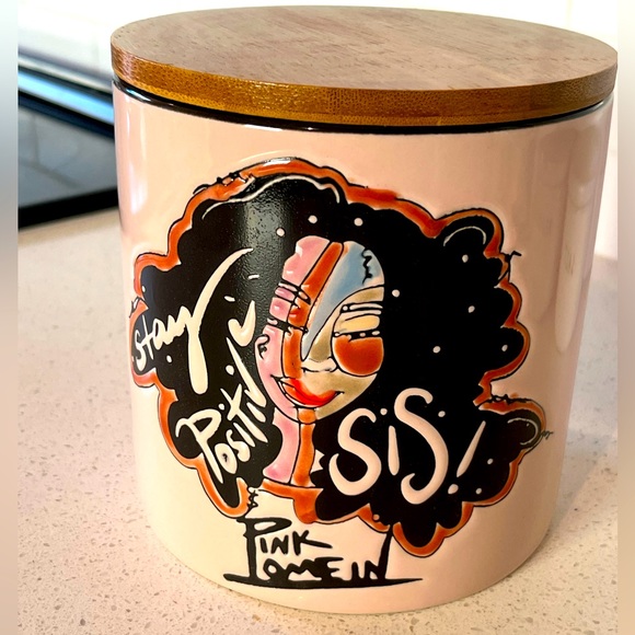 Pinklomein Jar Canister Pink Lomein Ashley Stat Positive Sis Female Art BHM